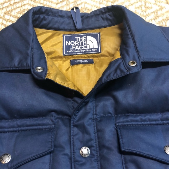 north face down sierra snap jacket